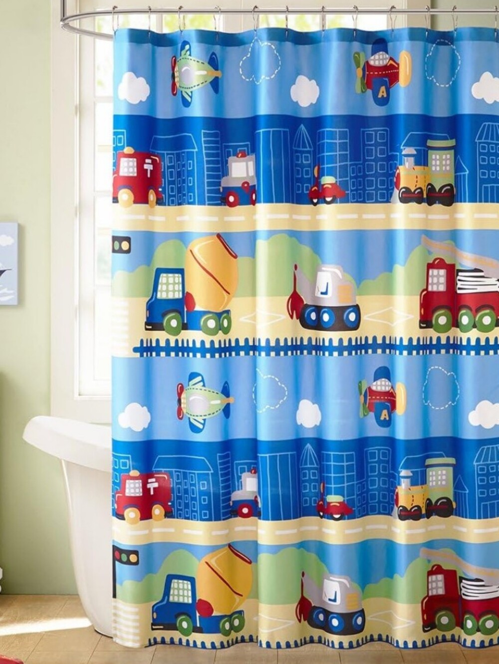 Transportation Shower Curtain 72x72in
